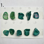 Geode Pendant stone by Selection 25 - 35MM Green