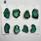 Geode Pendant stone by Selection 30-40mm green