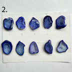 Geode Pendant stone by Selection 25 - 35MM Blue