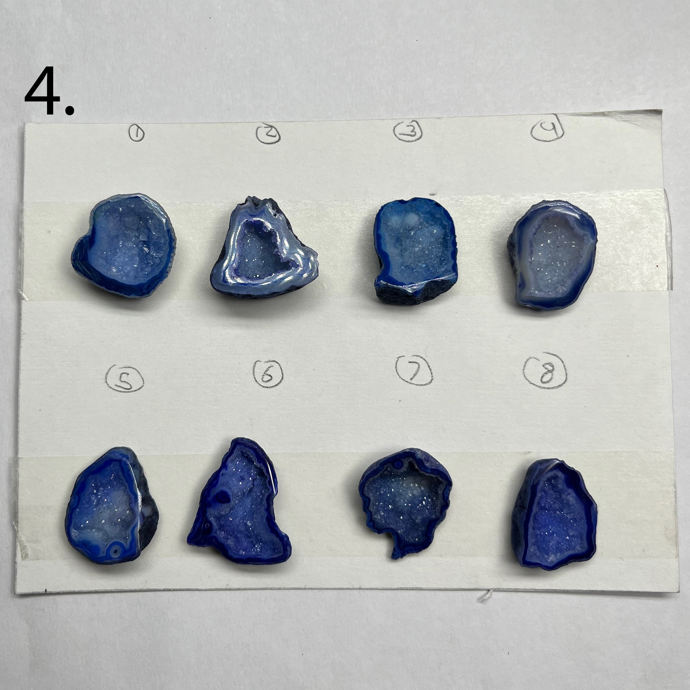 Geode Pendant stone by Selection 25 - 35MM Blue
