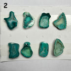 Geode Pendant stone by Selection 30-40mm green