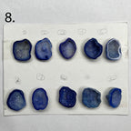 Geode Pendant stone by Selection 25 - 35MM Blue