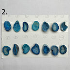 Geode Pendant stone by Selection 15 - 25 MM Aqua