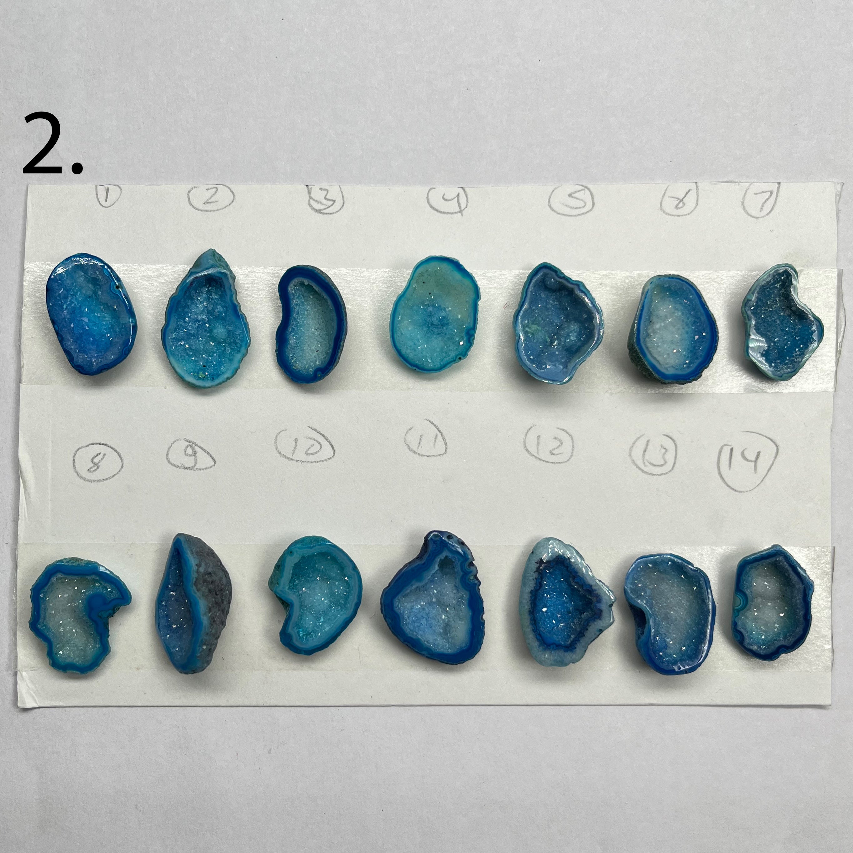 Geode Pendant stone by Selection 15 - 25 MM Aqua