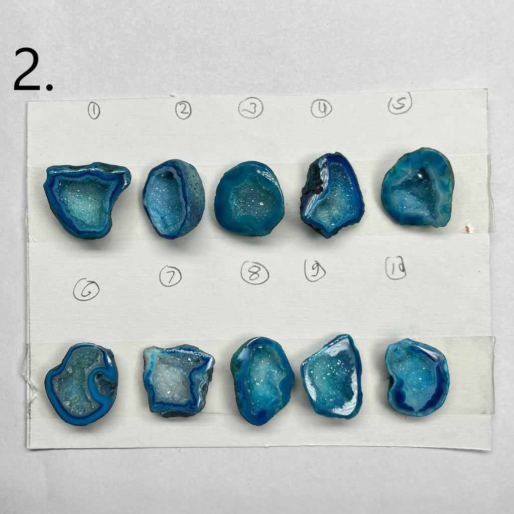 Geode Pendant stone by Selection 20-30 MM Aqua
