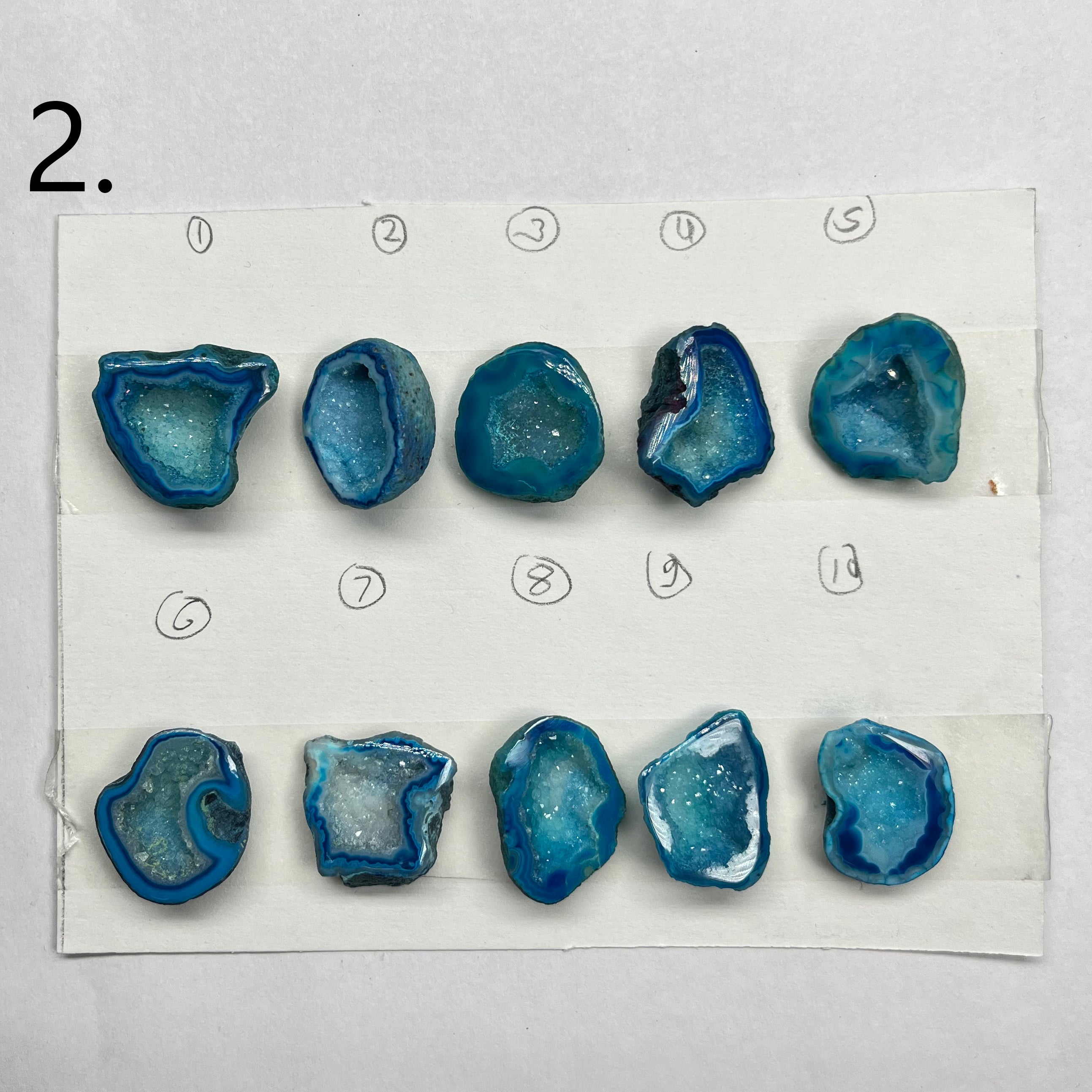Geode Pendant stone by Selection 20-30 MM Aqua