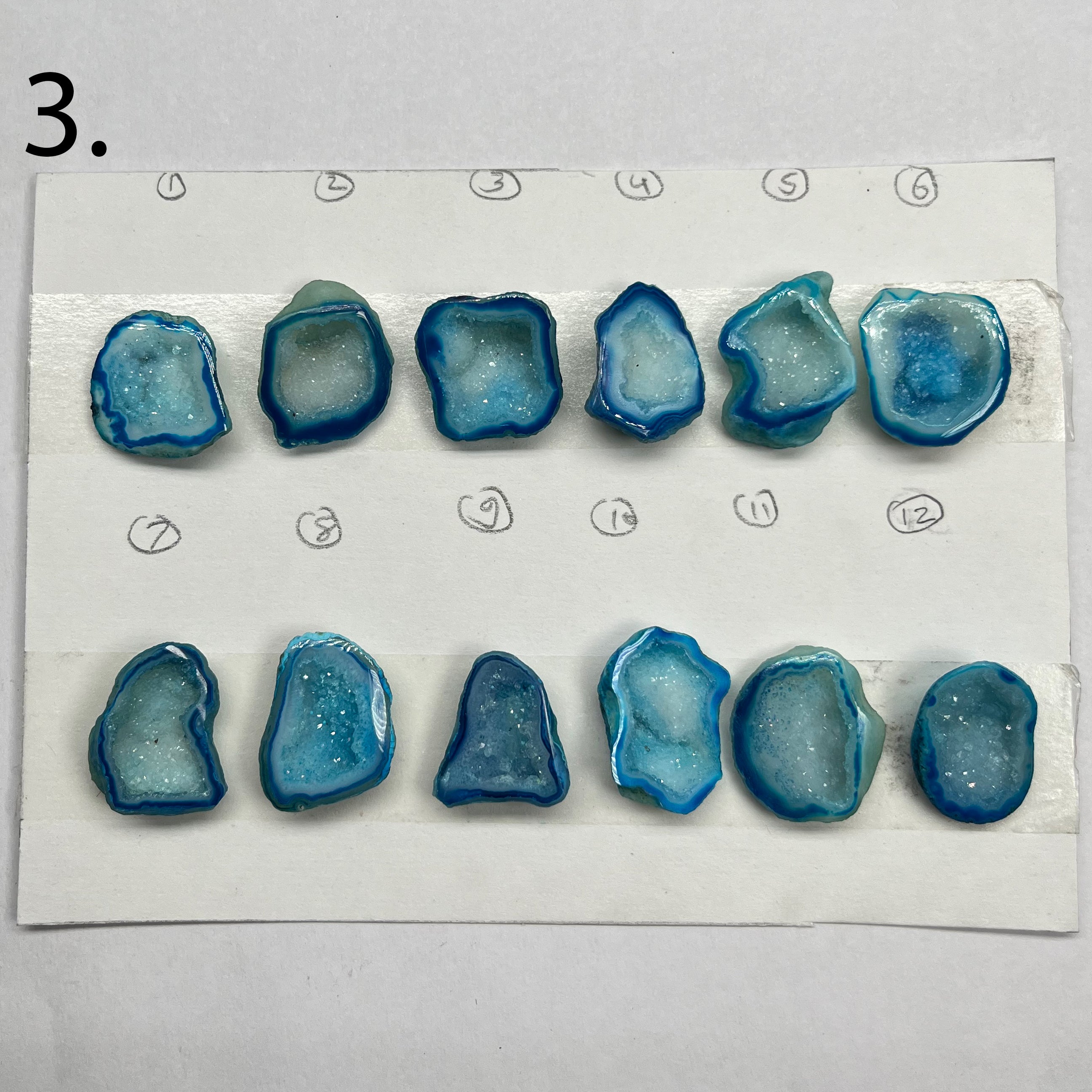 Geode Pendant stone by Selection 15 - 25 MM Aqua