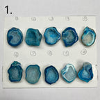 Geode Pendant stone by Selection 30- 35MM Aqua