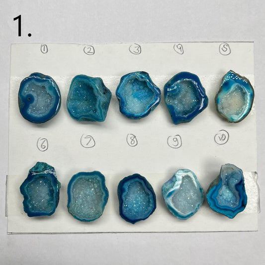 Geode Pendant stone by Selection 30- 35MM Aqua