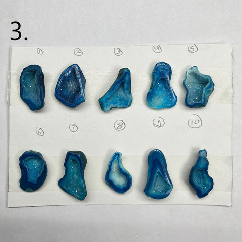 Geode Pendant stone by Selection 30- 35MM Aqua My Store