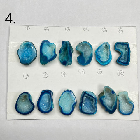 Geode Pendant stone by Selection 30- 35MM Aqua My Store