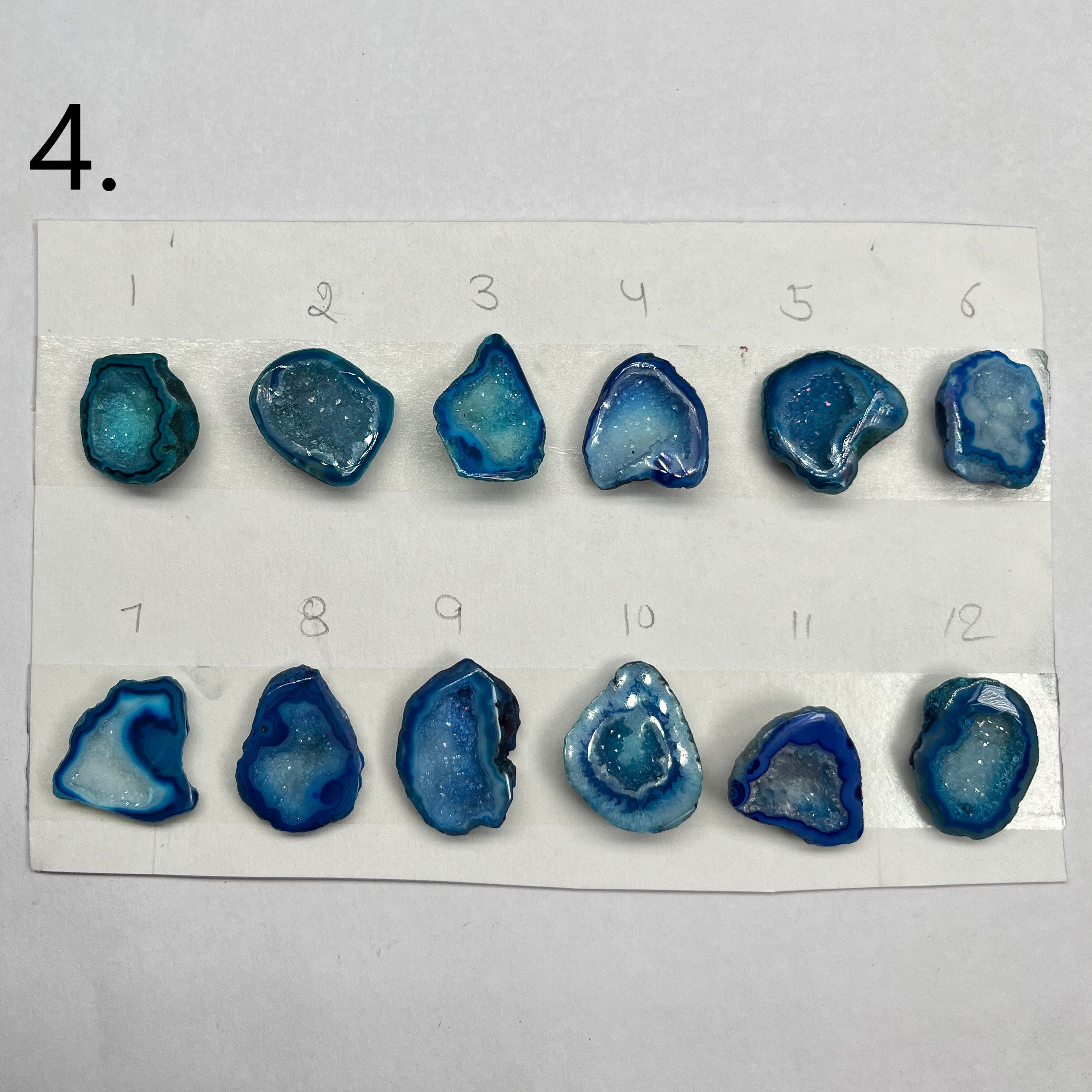 Geode Pendant stone by Selection 20-30 MM Aqua