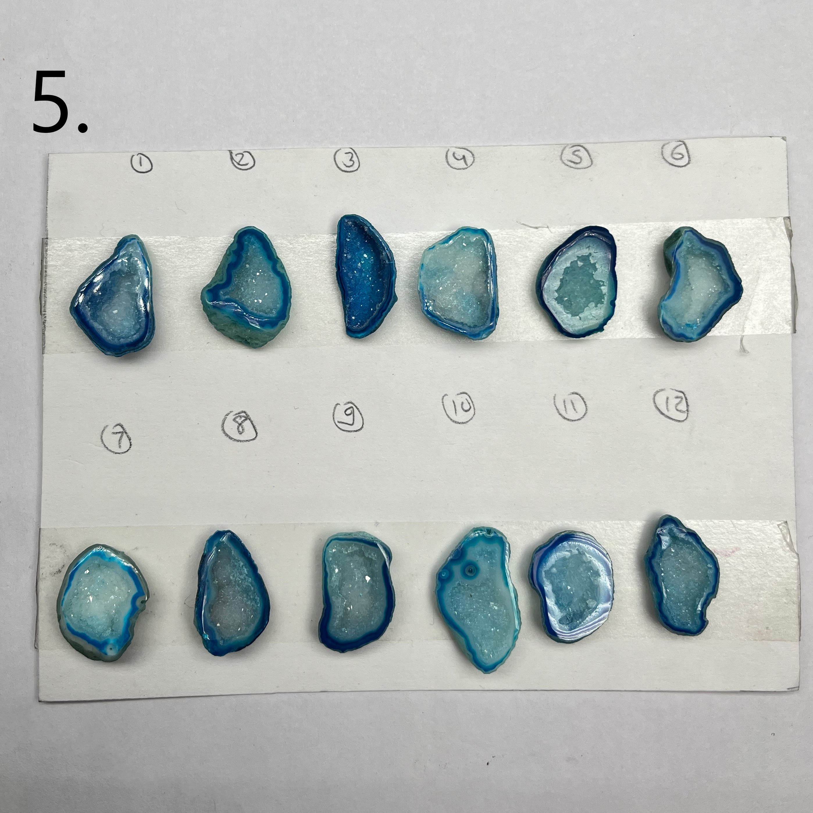 Geode Pendant stone by Selection 20-30 MM Aqua
