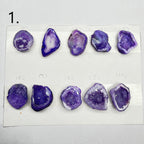 Geode Pendant stone by Selection 25 - 35MM Purple