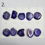 Geode Pendant stone by Selection 25 - 35MM Purple