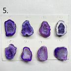Geode Pendant stone by Selection 30- 35MM Purple