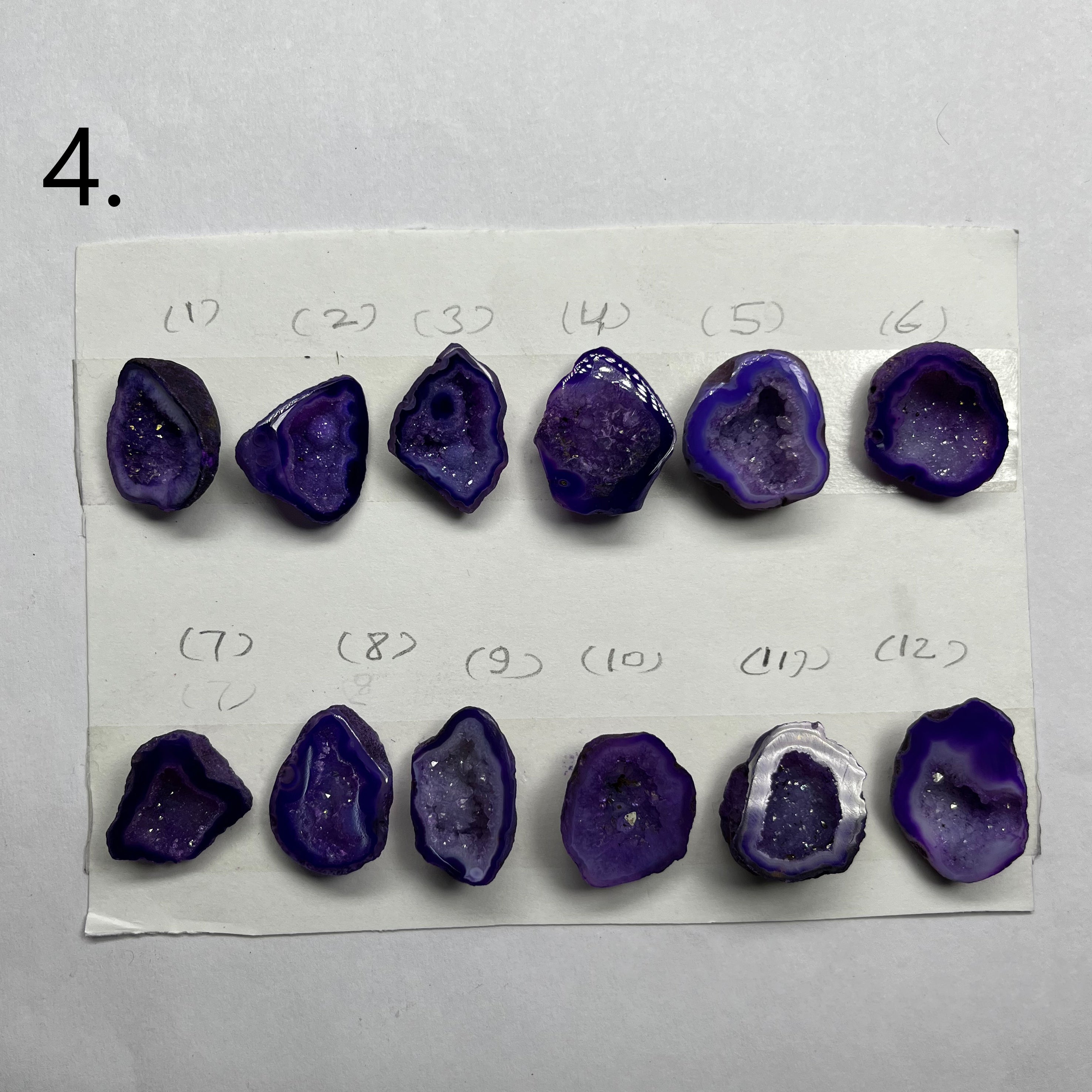 Geode Pendant stone by Selection 20- 25MM Purple