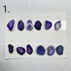 Geode Pendant stone by Selection 20- 25MM Purple