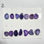 Geode Pendant stone by Selection 20- 25MM Purple