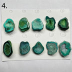 Geode Pendant stone by Selection 25 - 35MM Green