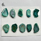 Geode Pendant stone by Selection 25 - 35MM Green