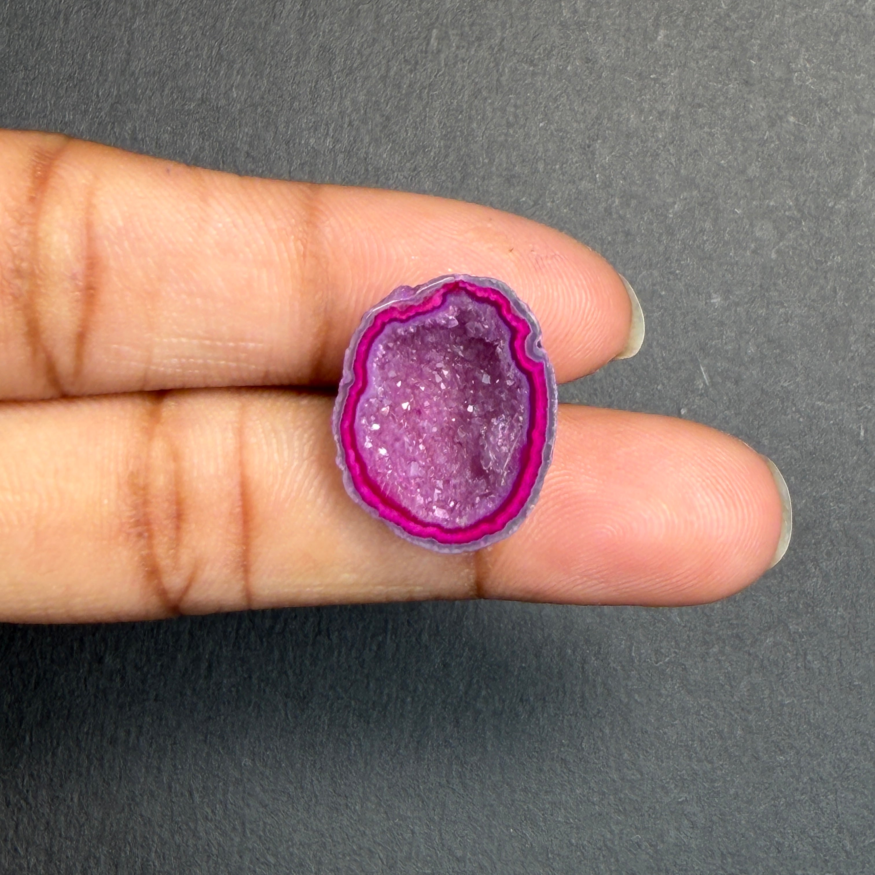 Pink Agate Druzy Geode Slices – Perfect for Ring Making
