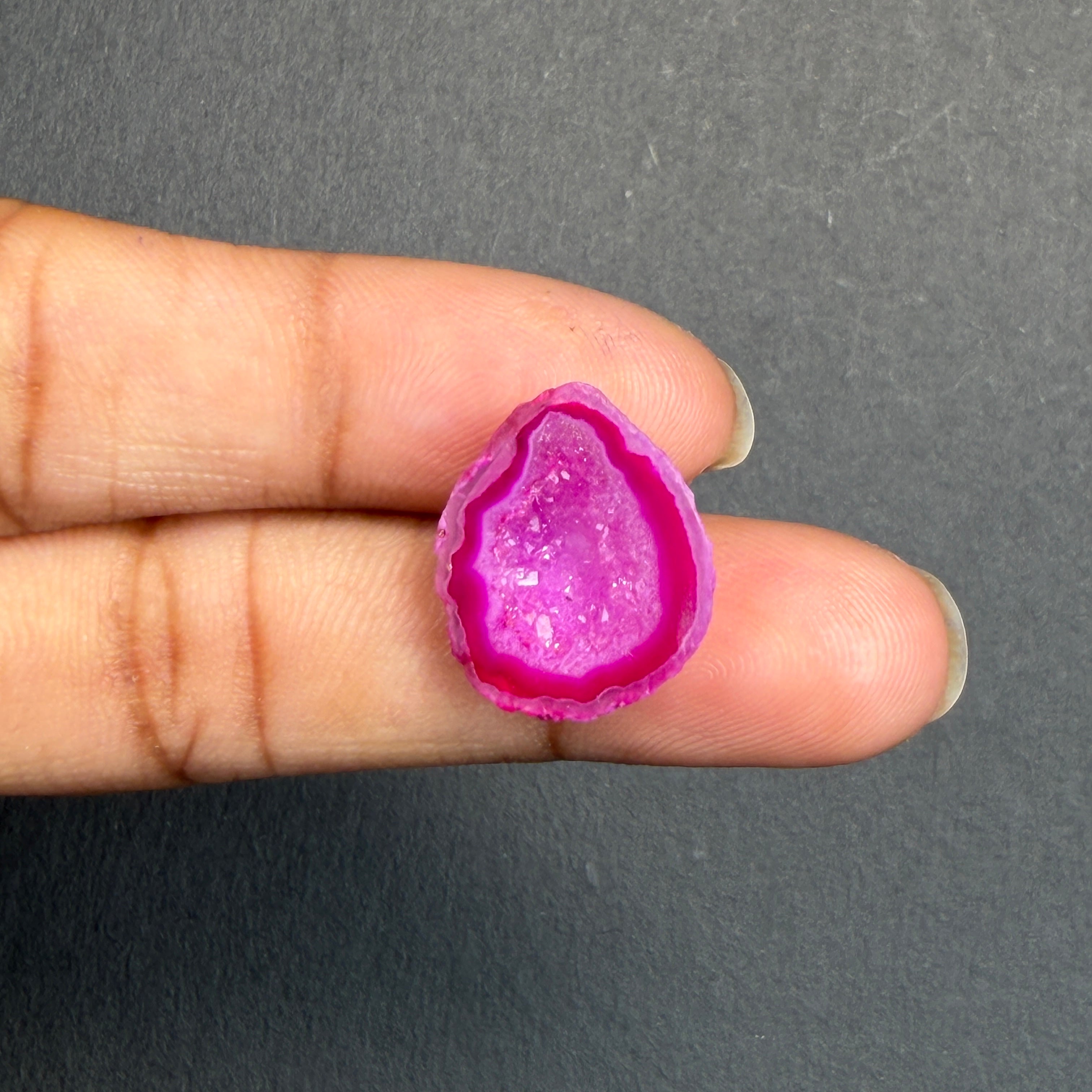Pink Agate Druzy Geode Slices – Perfect for Ring Making