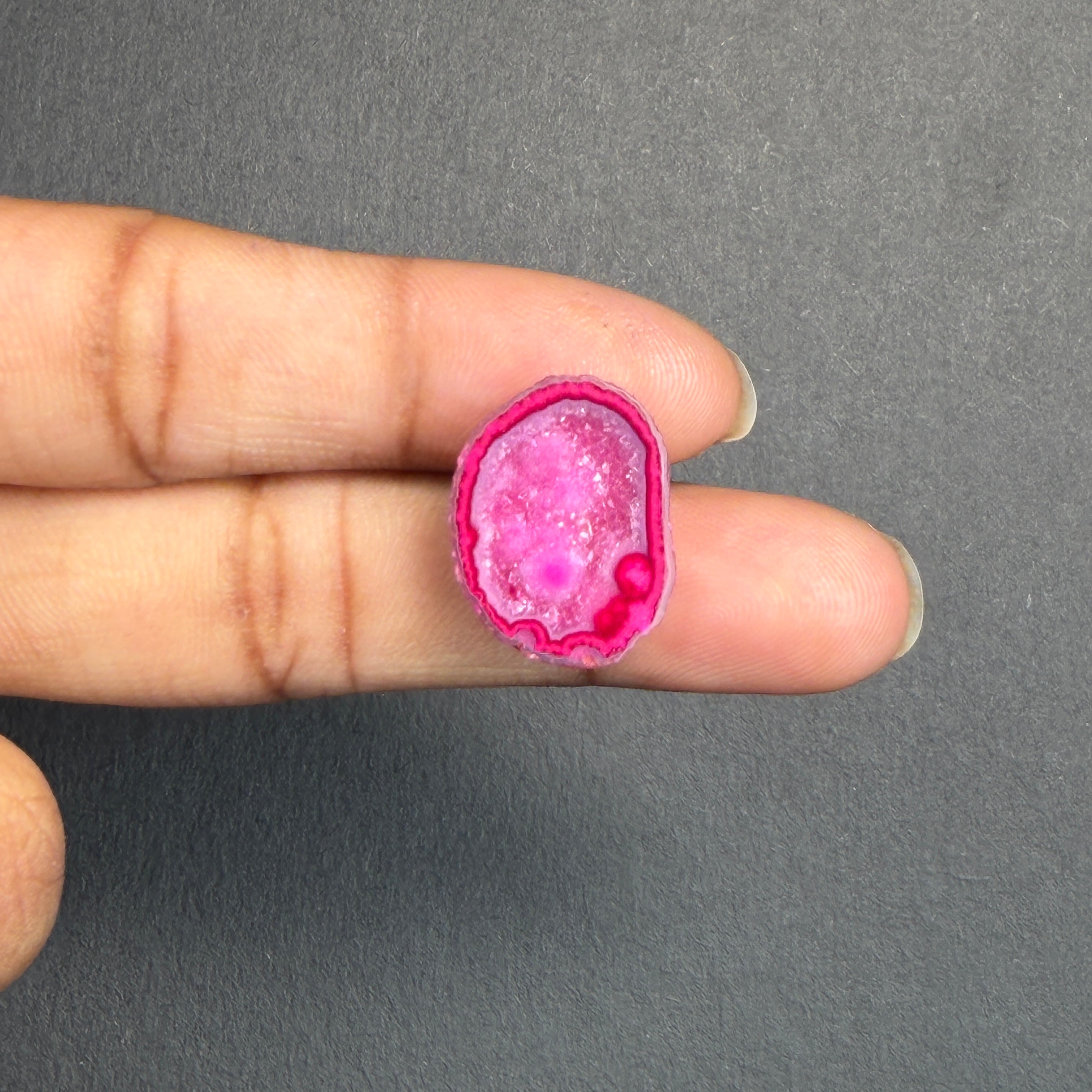 Pink Agate Druzy Geode Slices – Perfect for Ring Making