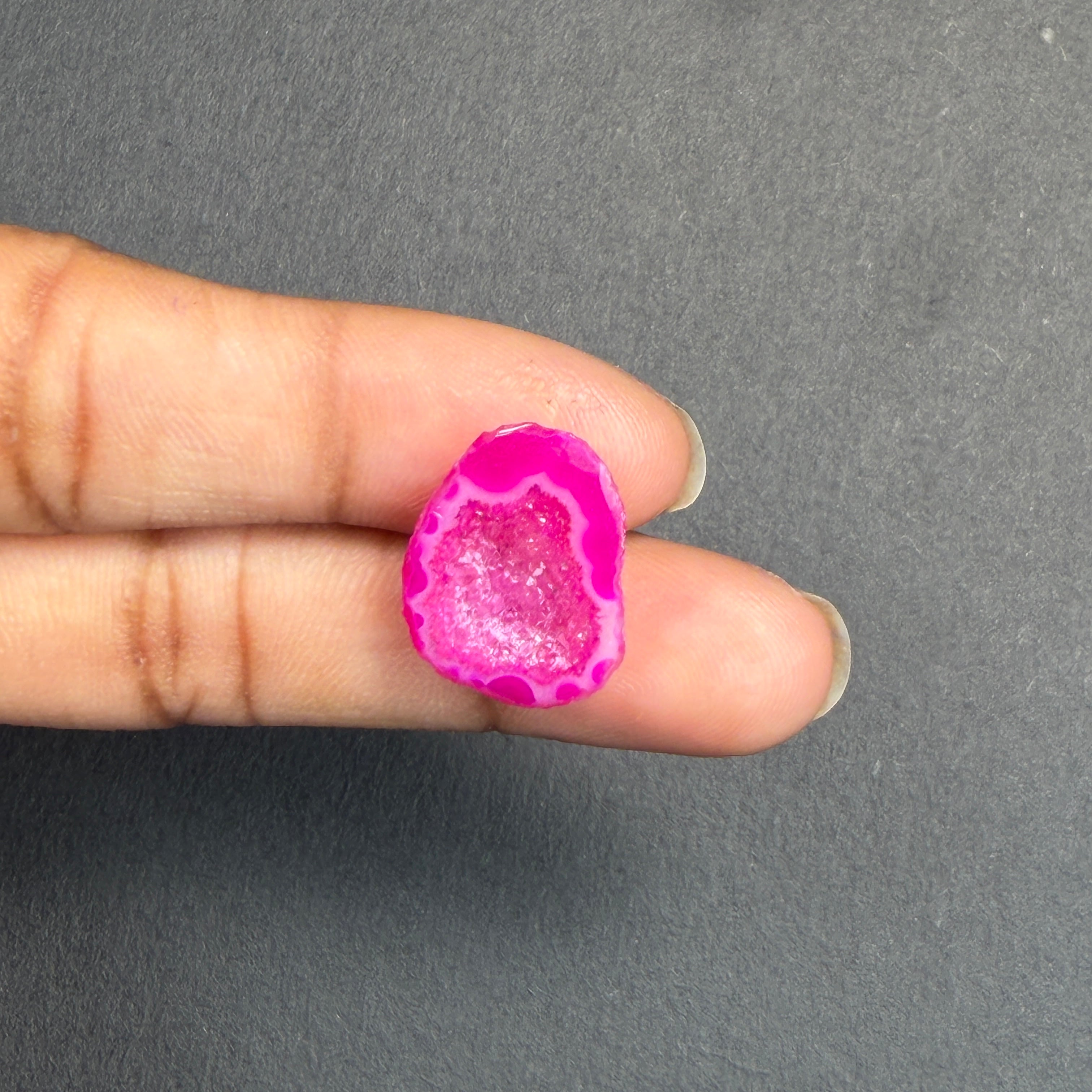 Pink Agate Druzy Geode Slices – Perfect for Ring Making