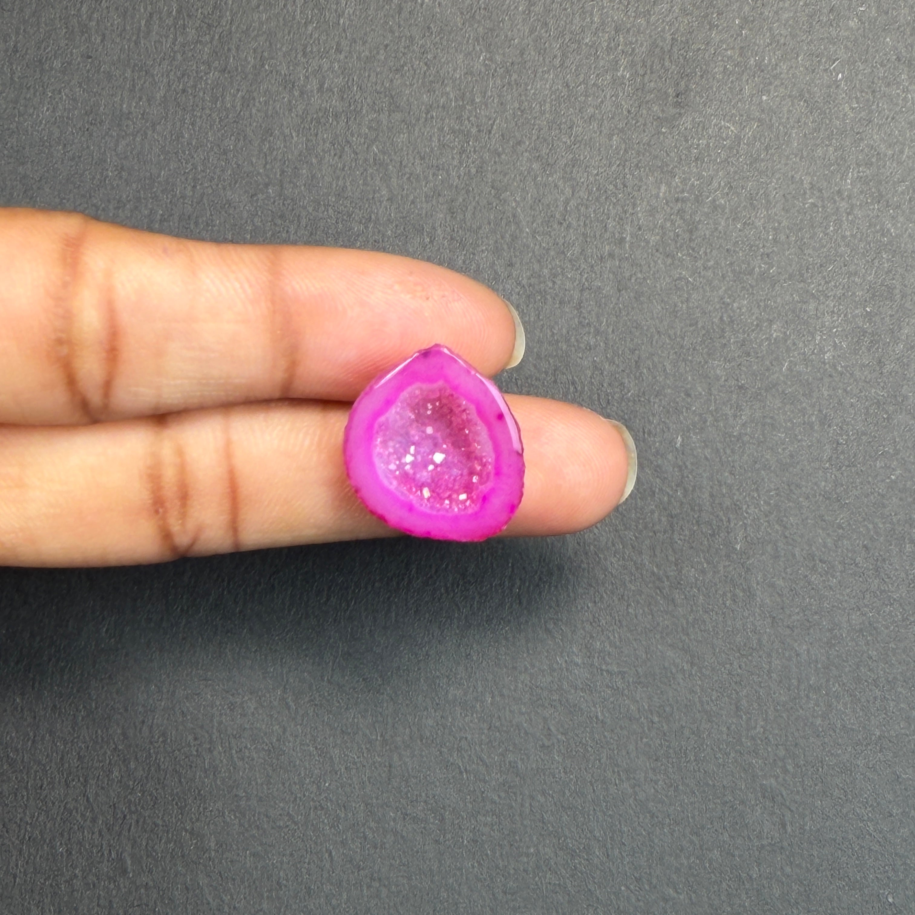 Pink Agate Druzy Geode Slices – Perfect for Ring Making