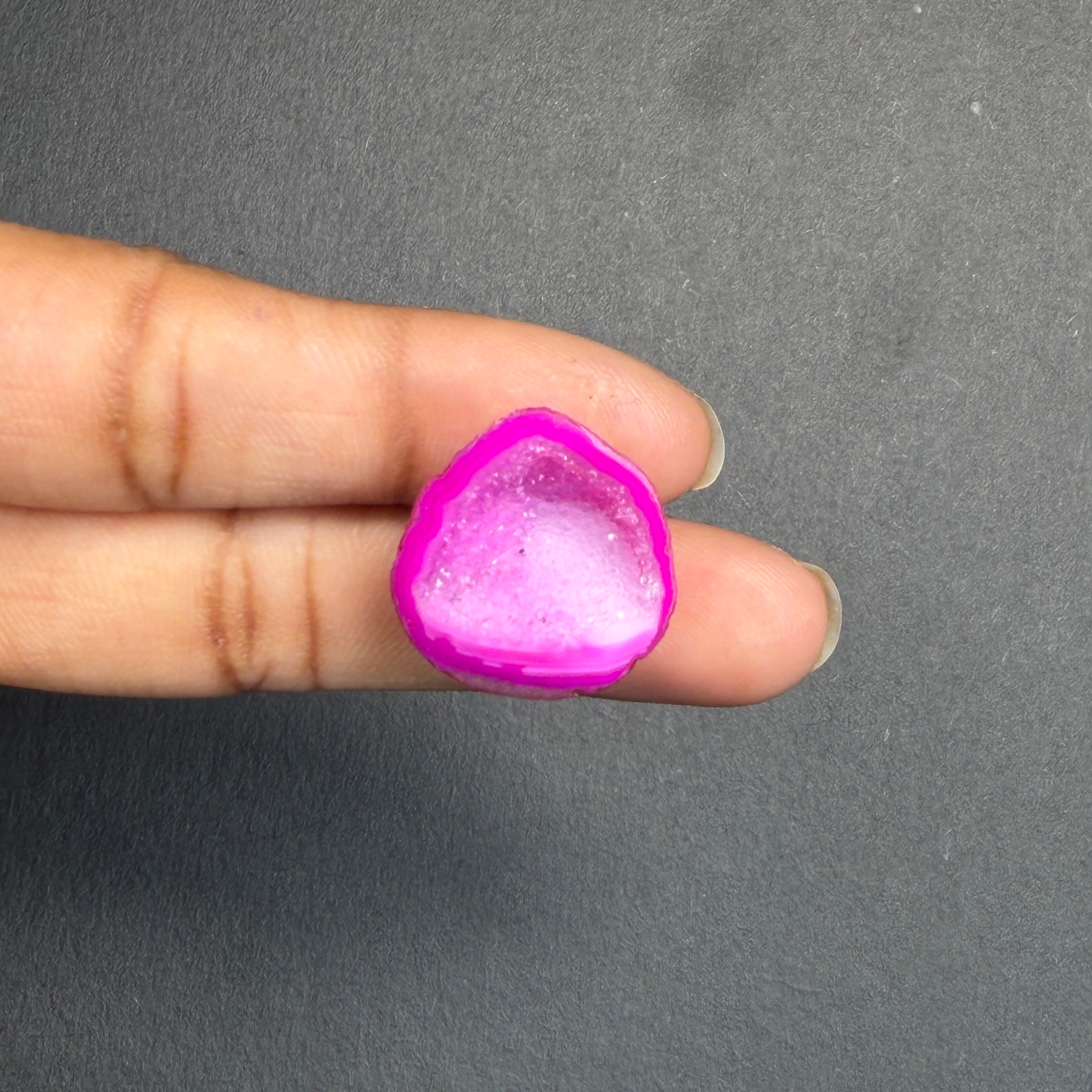 Pink Agate Druzy Geode Slices – Perfect for Ring Making