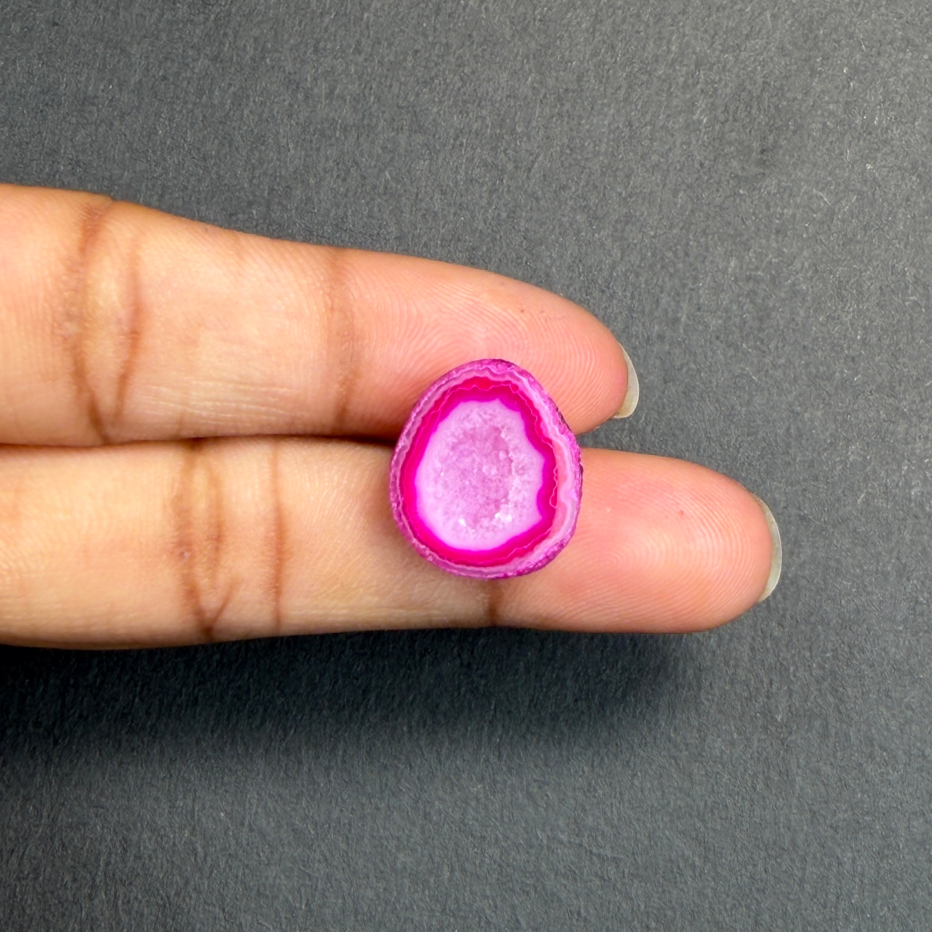 Pink Agate Druzy Geode Slices – Perfect for Ring Making