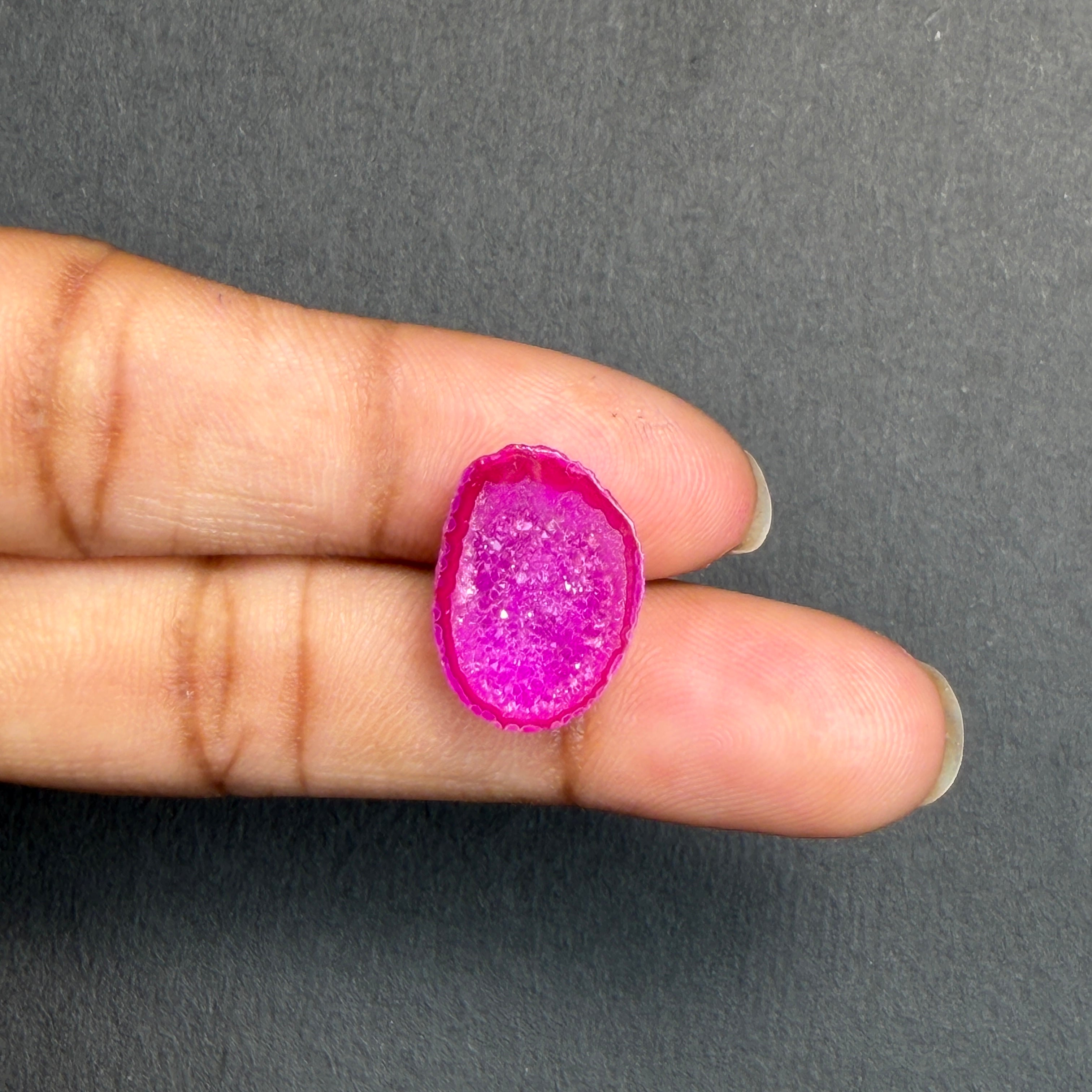 Pink Agate Druzy Geode Slices – Perfect for Ring Making