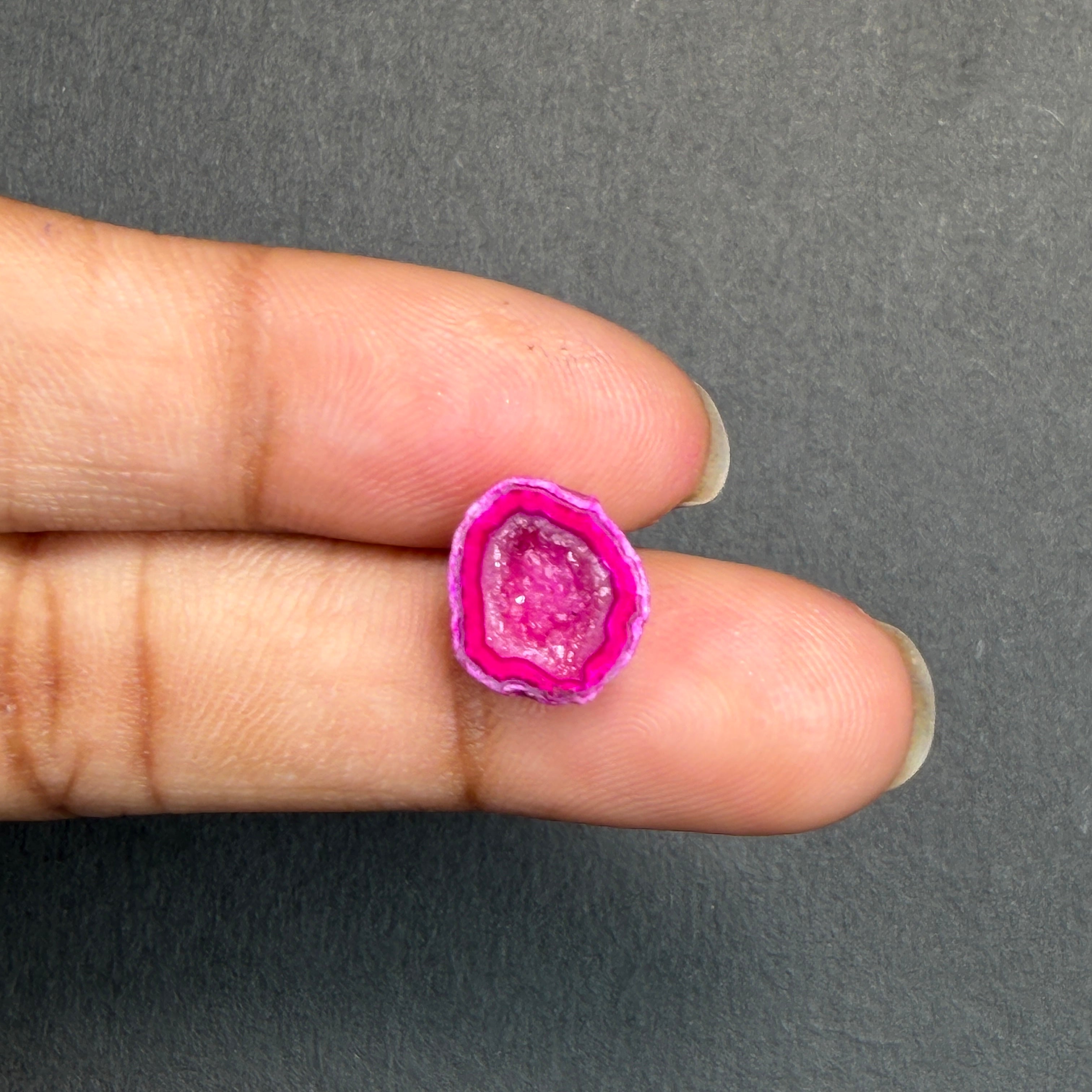 Pink Agate Druzy Geode Slices – Perfect for Ring Making