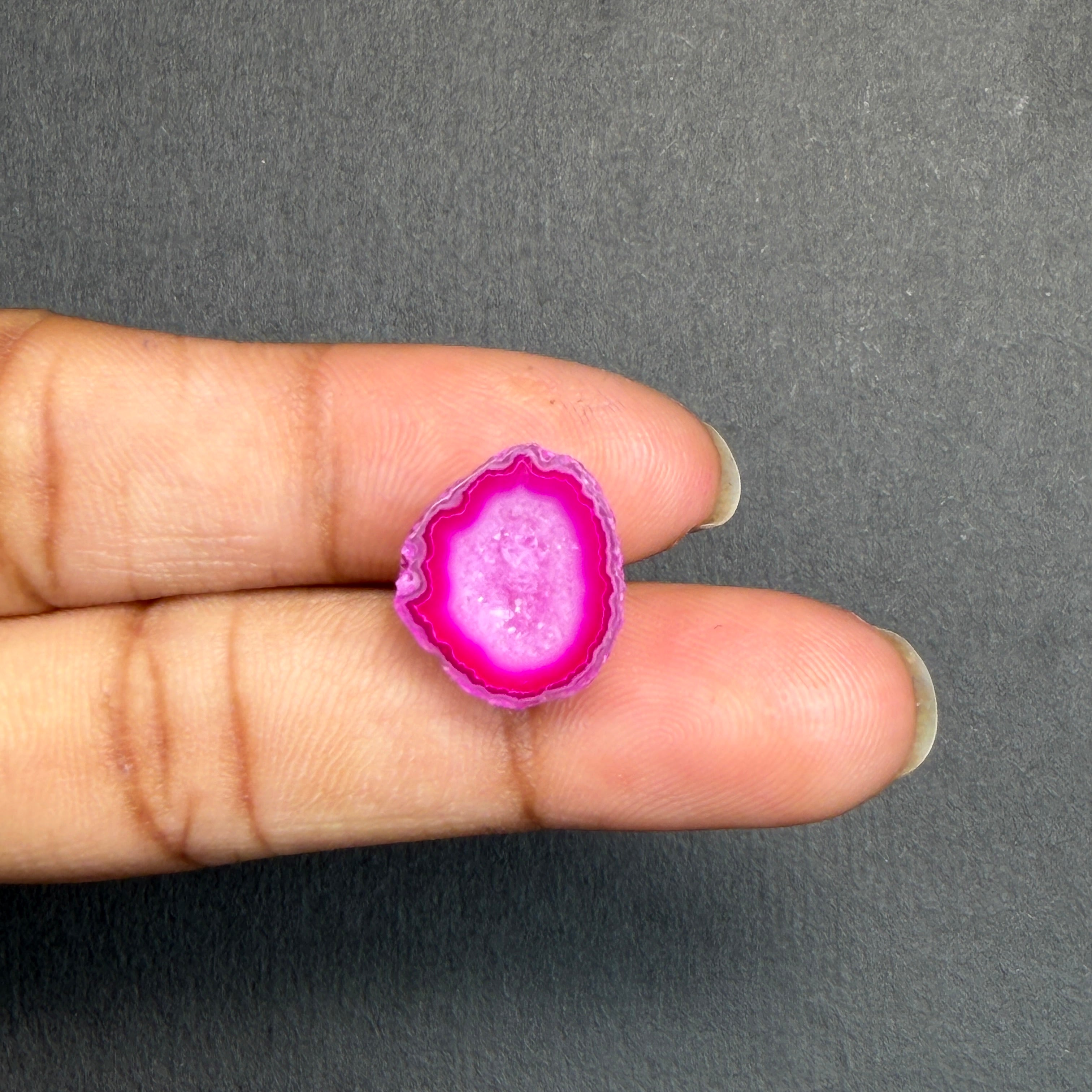 Pink Agate Druzy Geode Slices – Perfect for Ring Making
