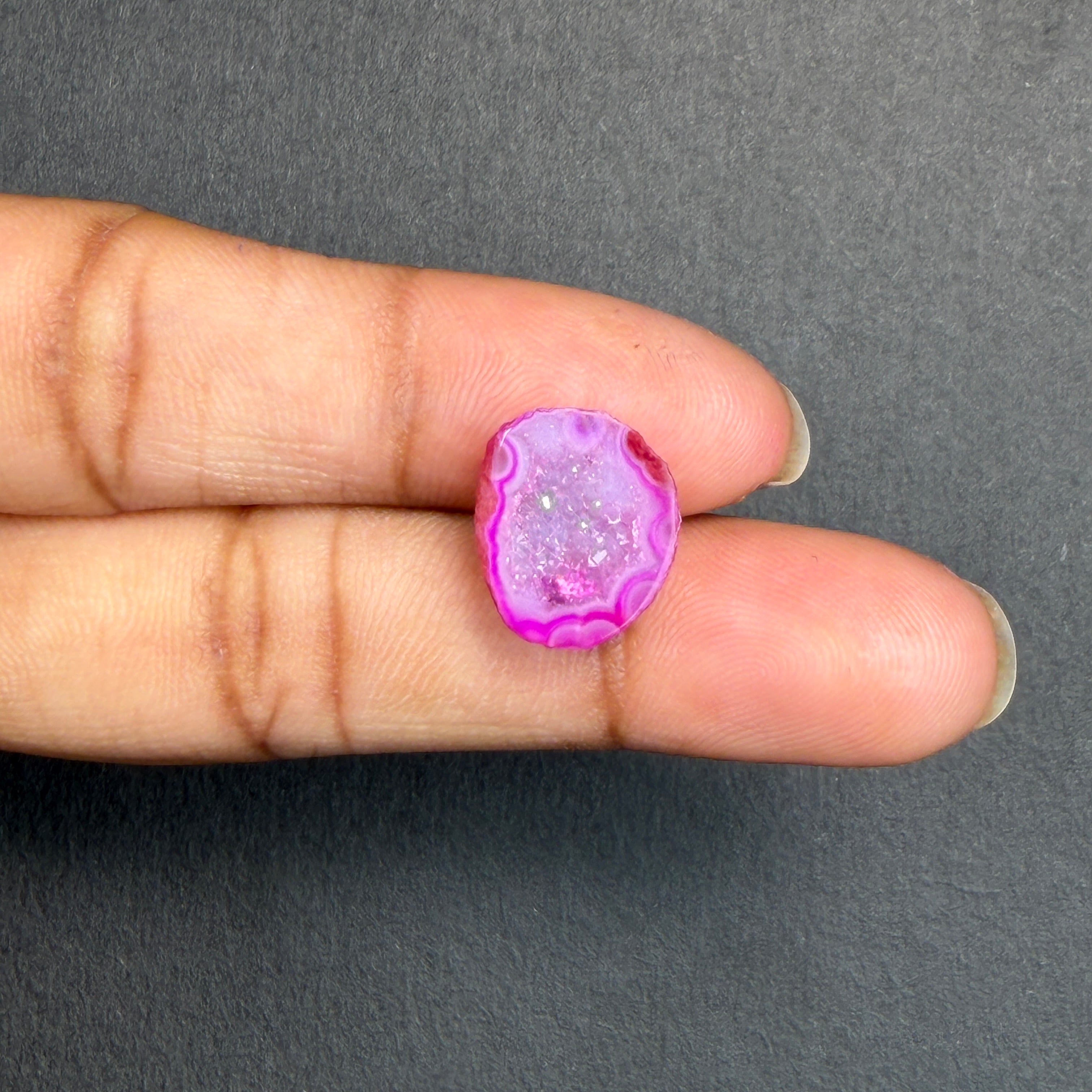 Pink Agate Druzy Geode Slices – Perfect for Ring Making