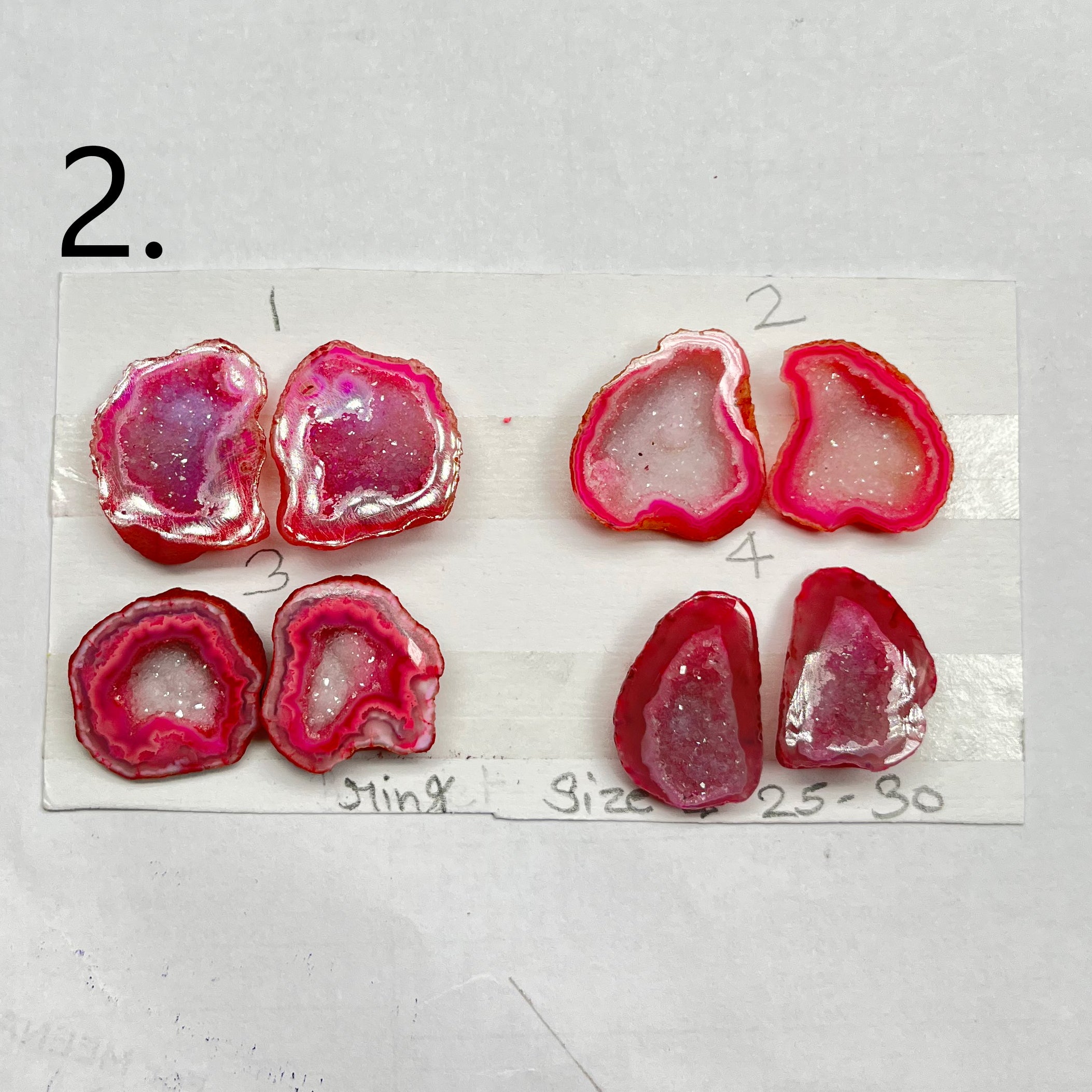 Geode Pairs(ring) by Selection 25- 30MM Pink
