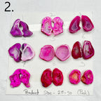 Geode Pairs by Selection 25- 30MM Pink