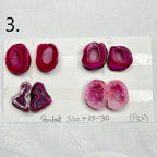 Geode Pairs by Selection 25- 30MM Pink