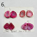 Geode Pairs by Selection 20- 25MM Pink