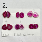 Geode Pairs by Selection 15 - 20 MM Pink