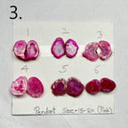 Geode Pairs by Selection 15 - 20 MM Pink