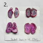Geode Pairs by Selection 40- 50MM Pink