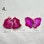 Geode Pairs by Selection 40- 50MM Pink