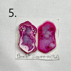 Geode Pairs by Selection 40- 50MM Pink