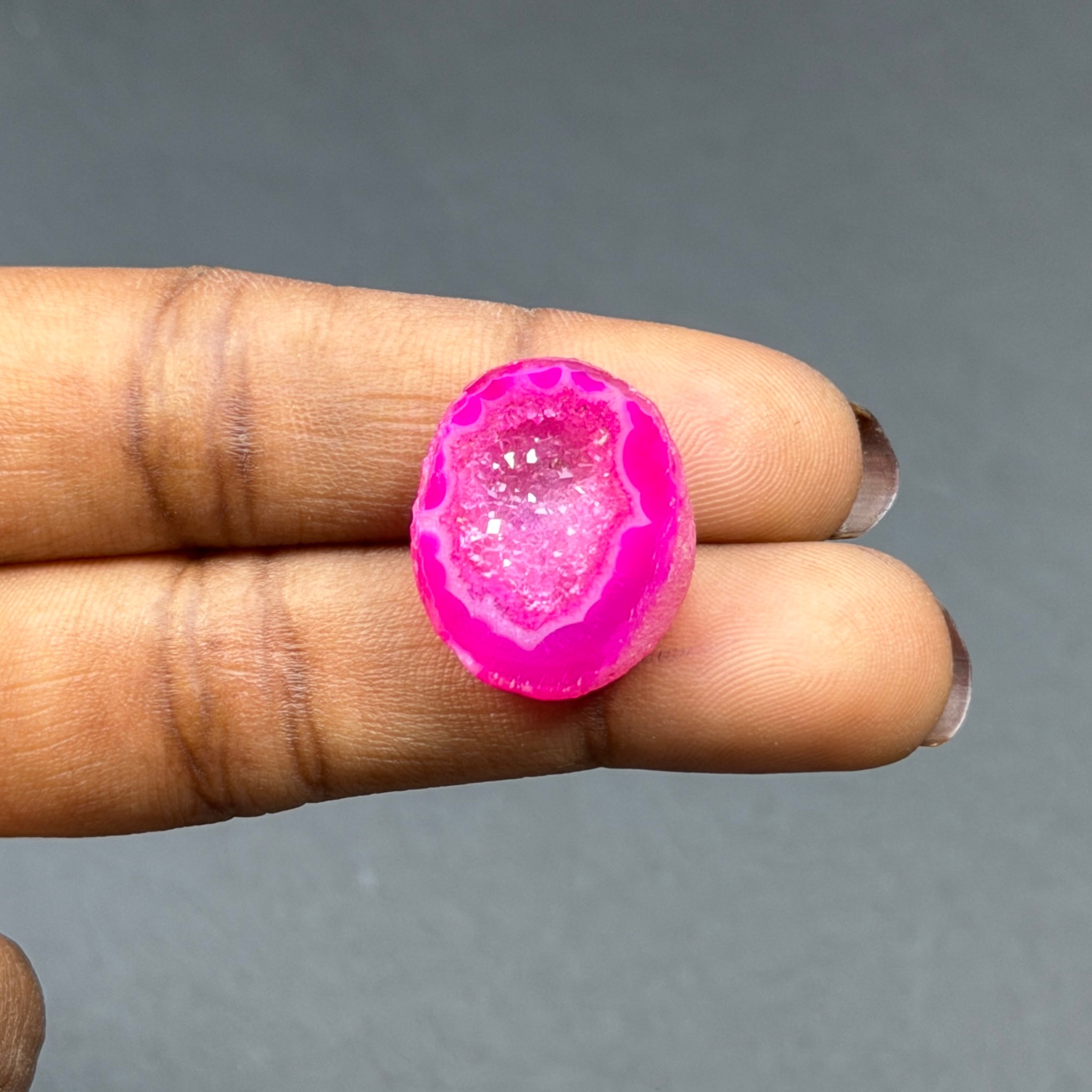 Pink Agate Druzy Geode Slices – Perfect for Ring Making