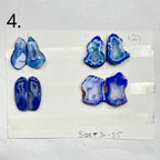 Geode Pairs by Selection 30- 40mm Blue