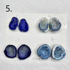 Geode Pairs by Selection 30- 40mm Blue