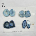 Geode Pairs by Selection 30- 40mm Blue