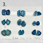 Geode Pairs (Pendant) by Selection 10-20mm Aqua